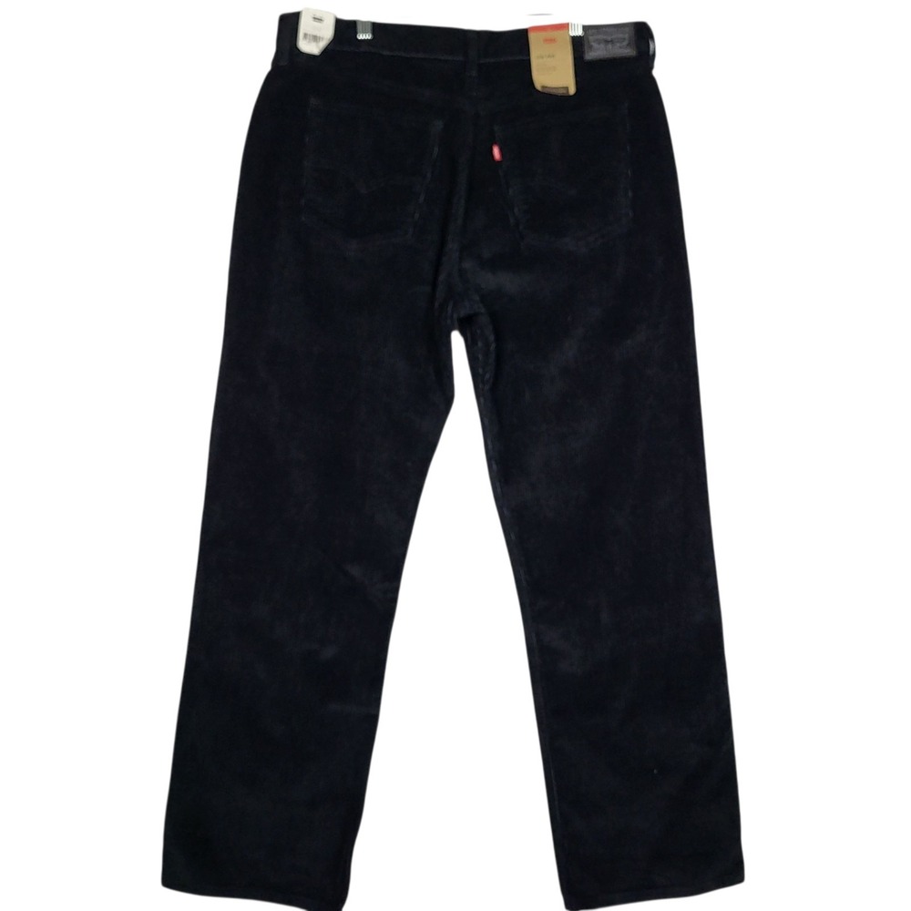 Levis Low Pro Corduroy Pants Mens 29x30‎ Black Straight Leg Jeans NWT